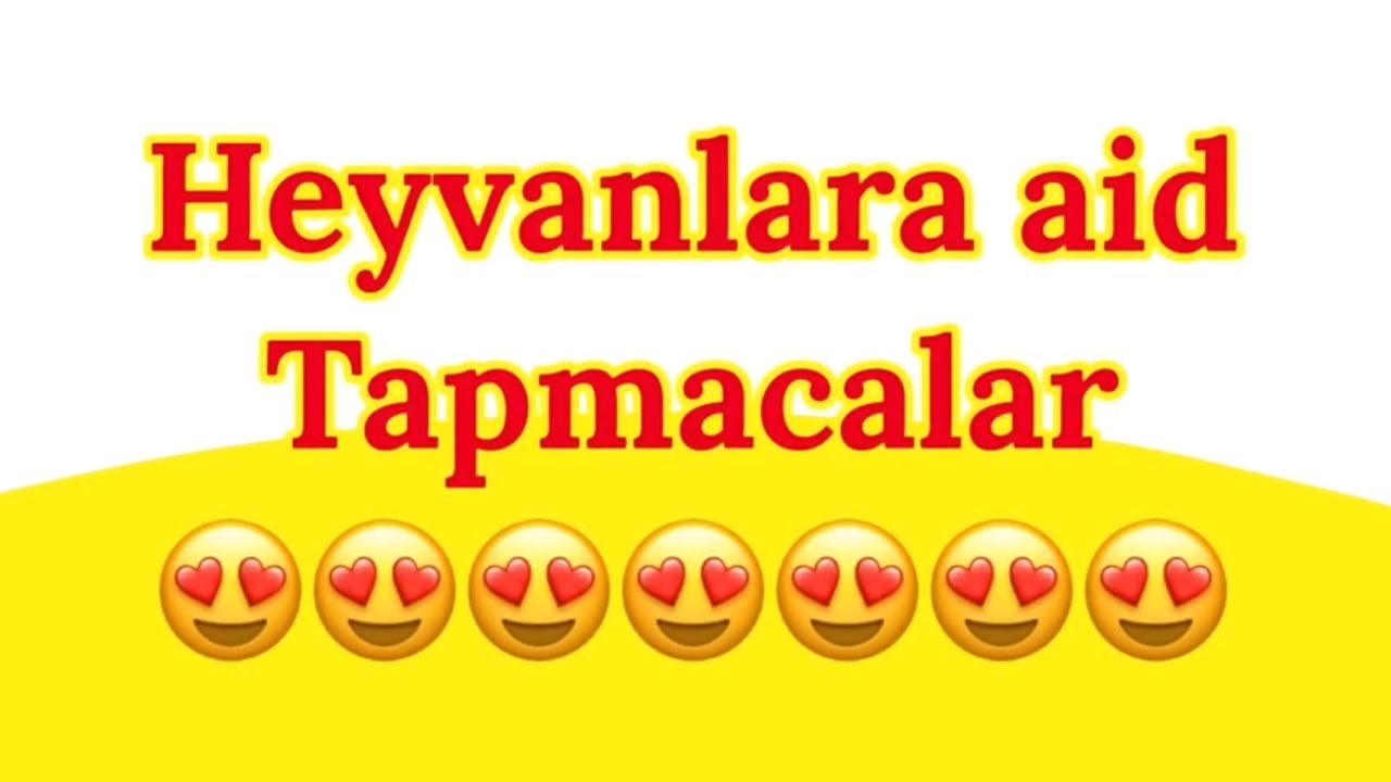 Tap tapmaca 3-cü hissə (heyvanlara aid tapmacalar)