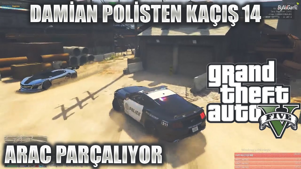 DAMİAN POLİSTEN KAÇIŞ 14 | ARAC PARCALIYOR | EİGHTBORN RP GTA V EFSANE KAÇIŞ