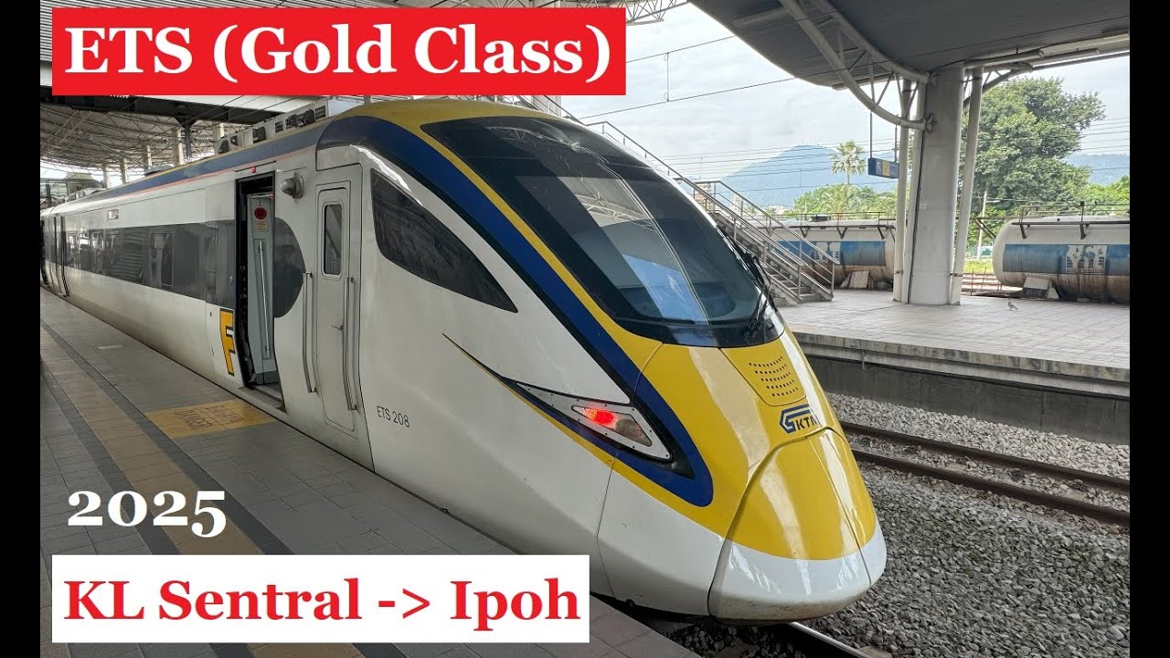ETS Train 2025 - KL Sentral to Ipoh, Malaysia - Gold - Food, Toilet, Seating Condition #218