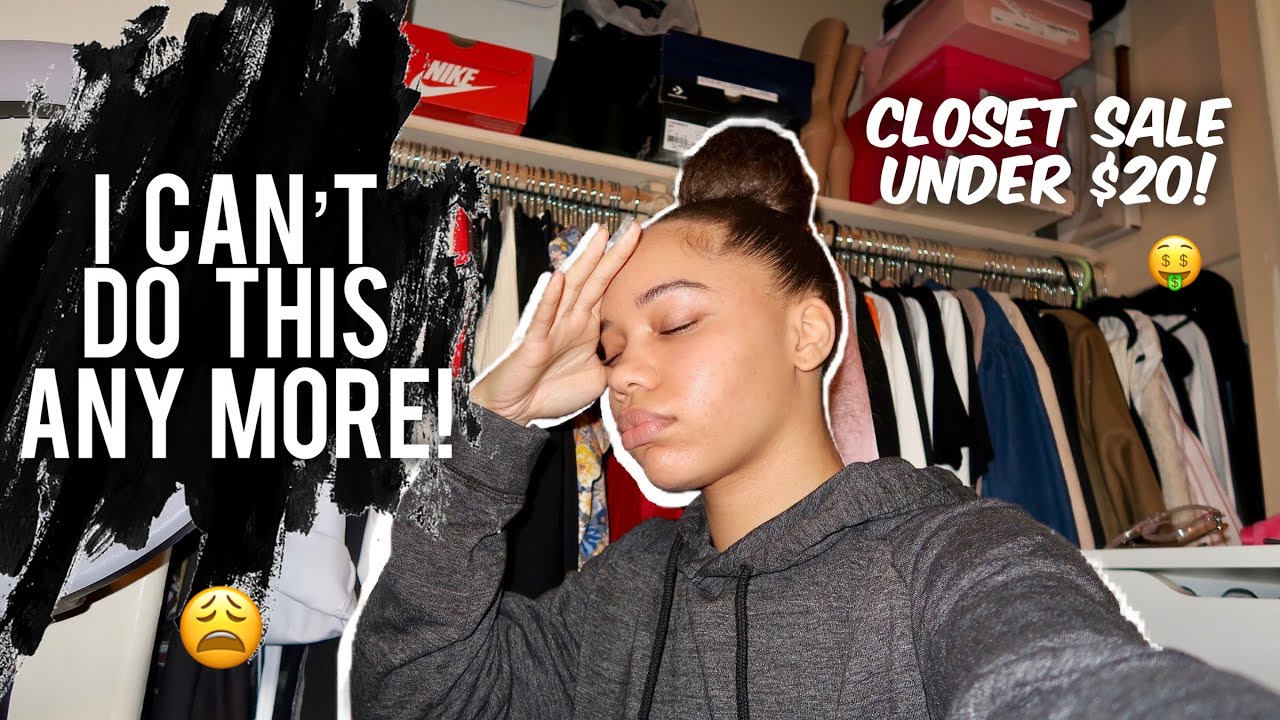 SELLING MY WARDROBE! Im tired of all my clothes send help + VLOG