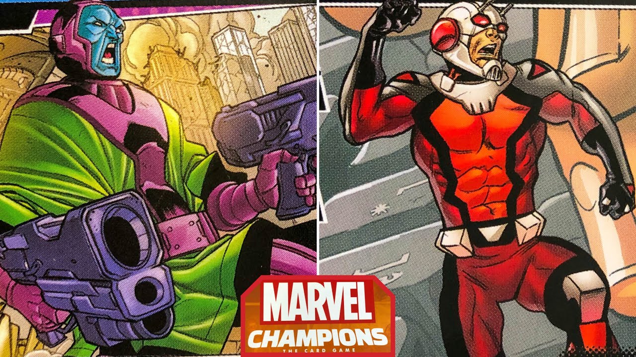 MARVEL CHAMPIONS First Play of ANT-MAN with Pre-Constructed Deck going against KANG