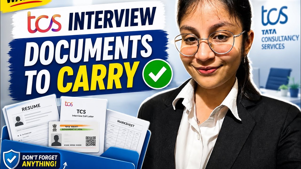 TCS Interview Documents to Carry 2026 | Complete Checklist | Don&rsquo;t Miss These‼️