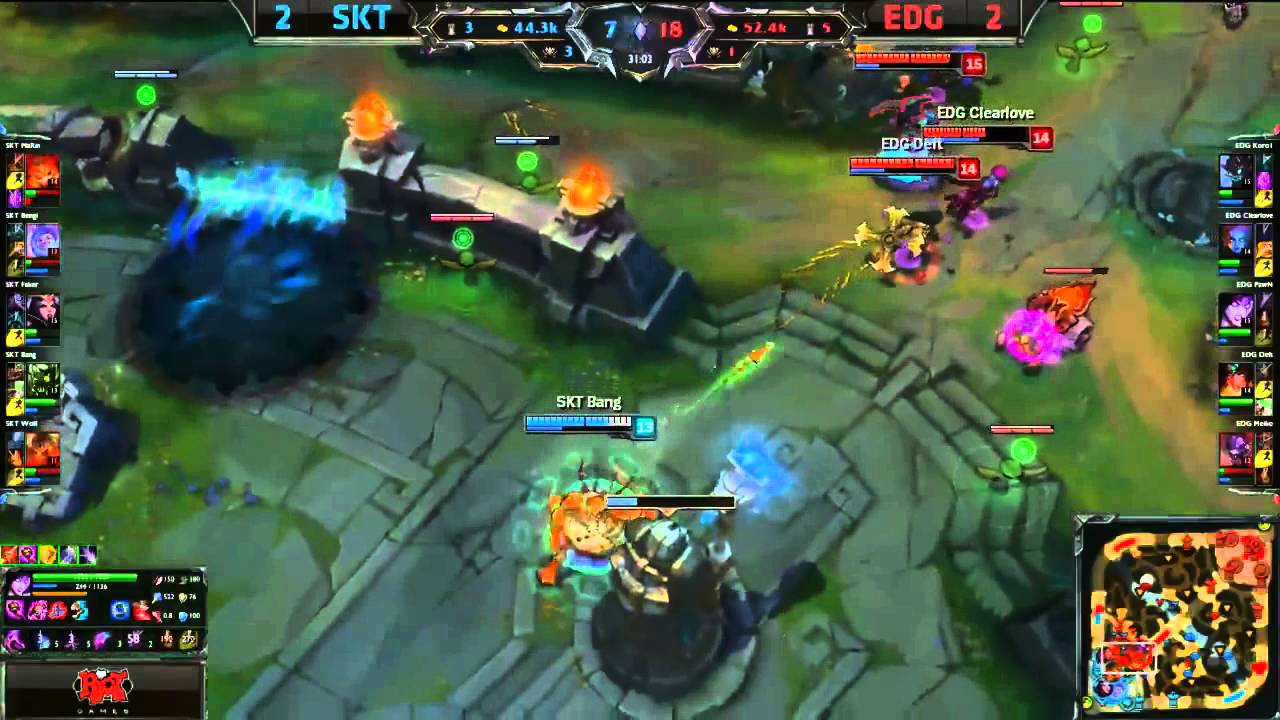 SKT (Faker Leblanc) VS EDG (Pawn Morgana) Game 5 Highlights - 2015 MSI Final