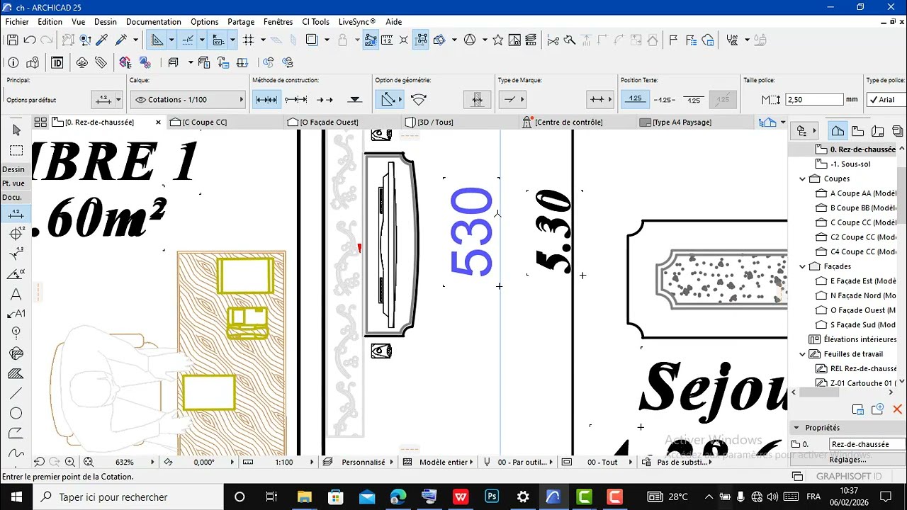 IMPORTATION D UN FICHIER PDF DANS ARCHICAD PUIS MISE A L ECHELLE!!!