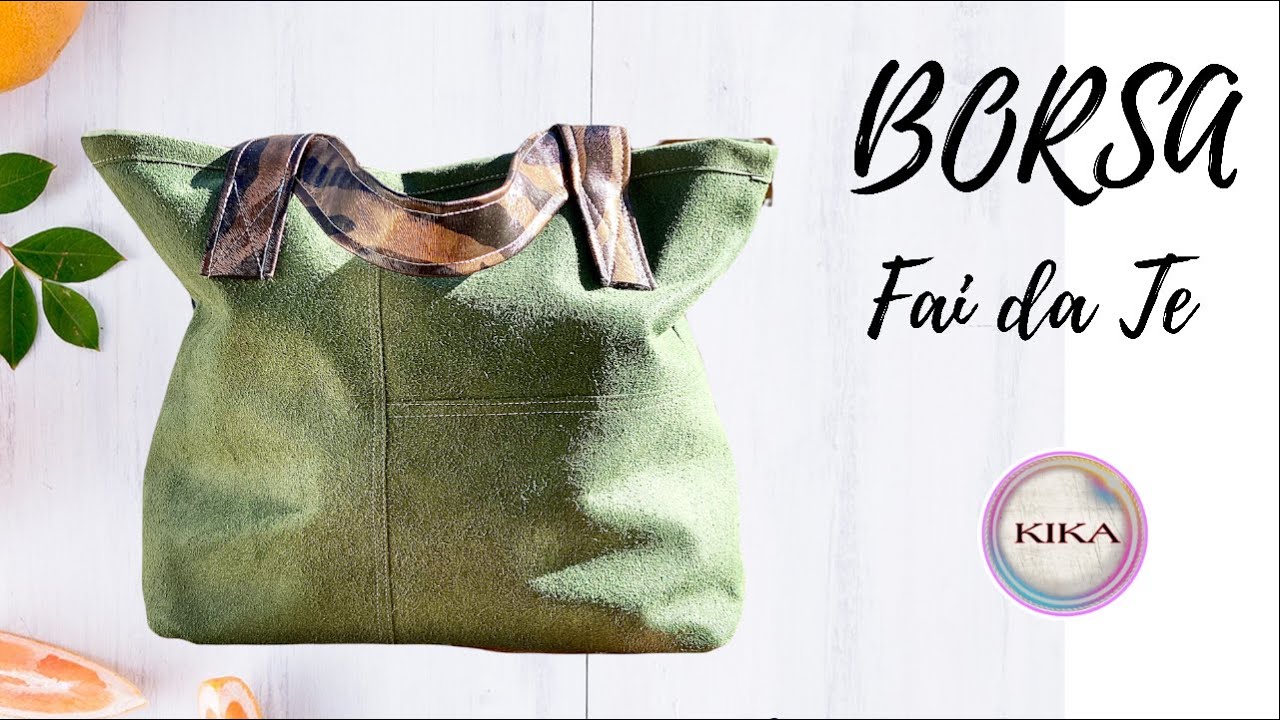 Green BAG | Come cucire una BORSA in tessuto | Tutorial  BORSA fai da te | How to sew a BAG