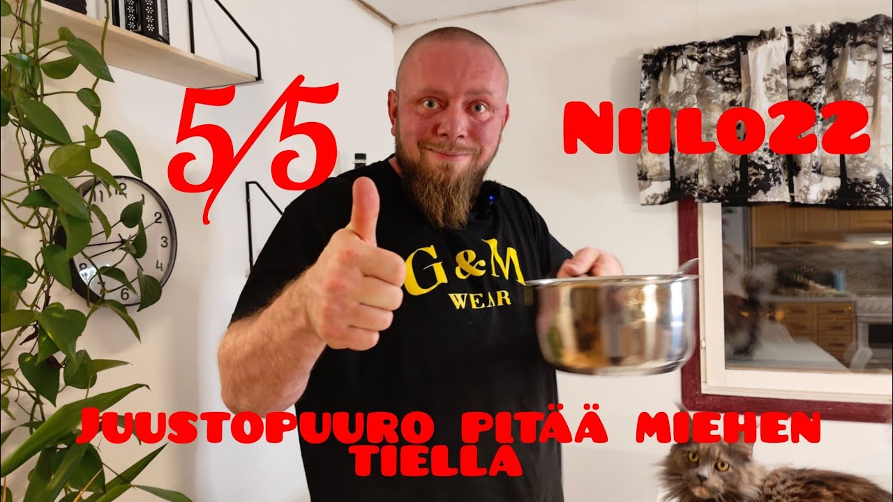 Niilo22 Juustopuuro. Puuro pitää miehen tiellä