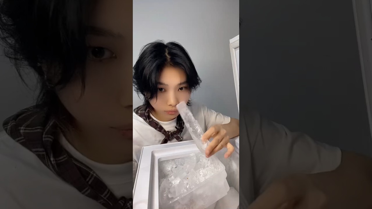 ASMR CLEAR ICE EATING