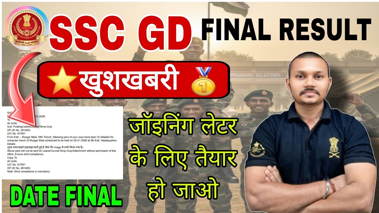 SSC GD Final Result 2025 DateOut ✅|SSC GD Caste Wise Cut Off | SSC GD Merit List PDF@rojgarwithankit