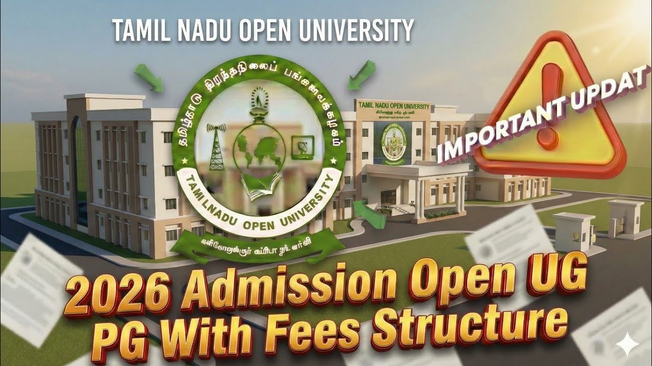 TNOU Admission 2026 OPEN! | UG & PG Full Fees Structure, Course List & How to Apply (Step-by-Step)