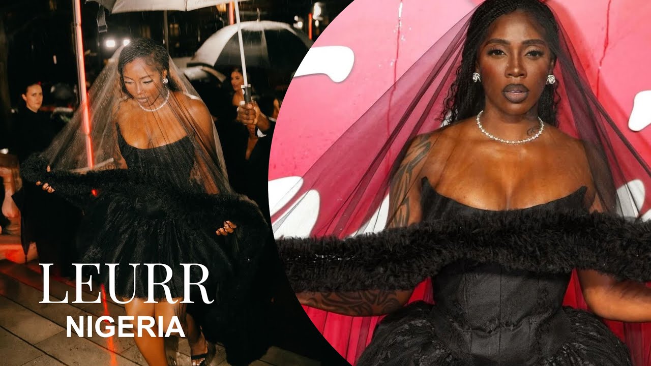 In Valdrin Sahiti, Tiwa Savage Plays The Gothic Bride For The 2023 Fashion Awards #tiwasavage