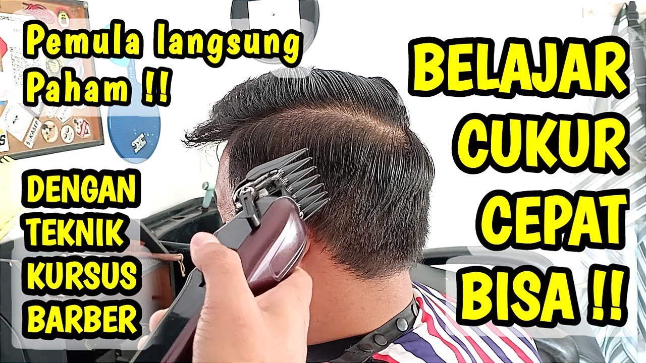 Tutorial Cukur Detail step by step mudah dipahami bagi pemula || Model Tipis Rapi Fade Gradasi