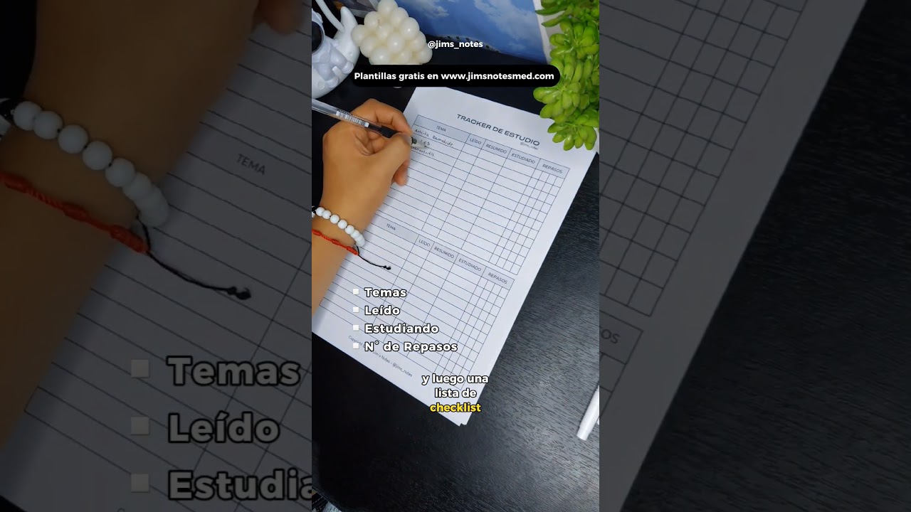 Tracker de Estudio - Temario
