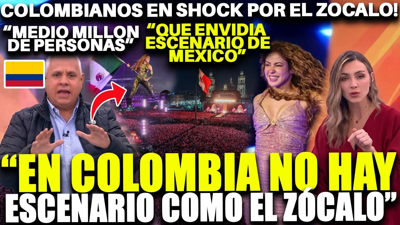 “NO TENEMOS ALGO ASÍ EN COLOMBIA” COLOMBIANOS EN SHOCK POR LA MAGNITUD DEL ZÓCALO DE MX con SHAKIRA