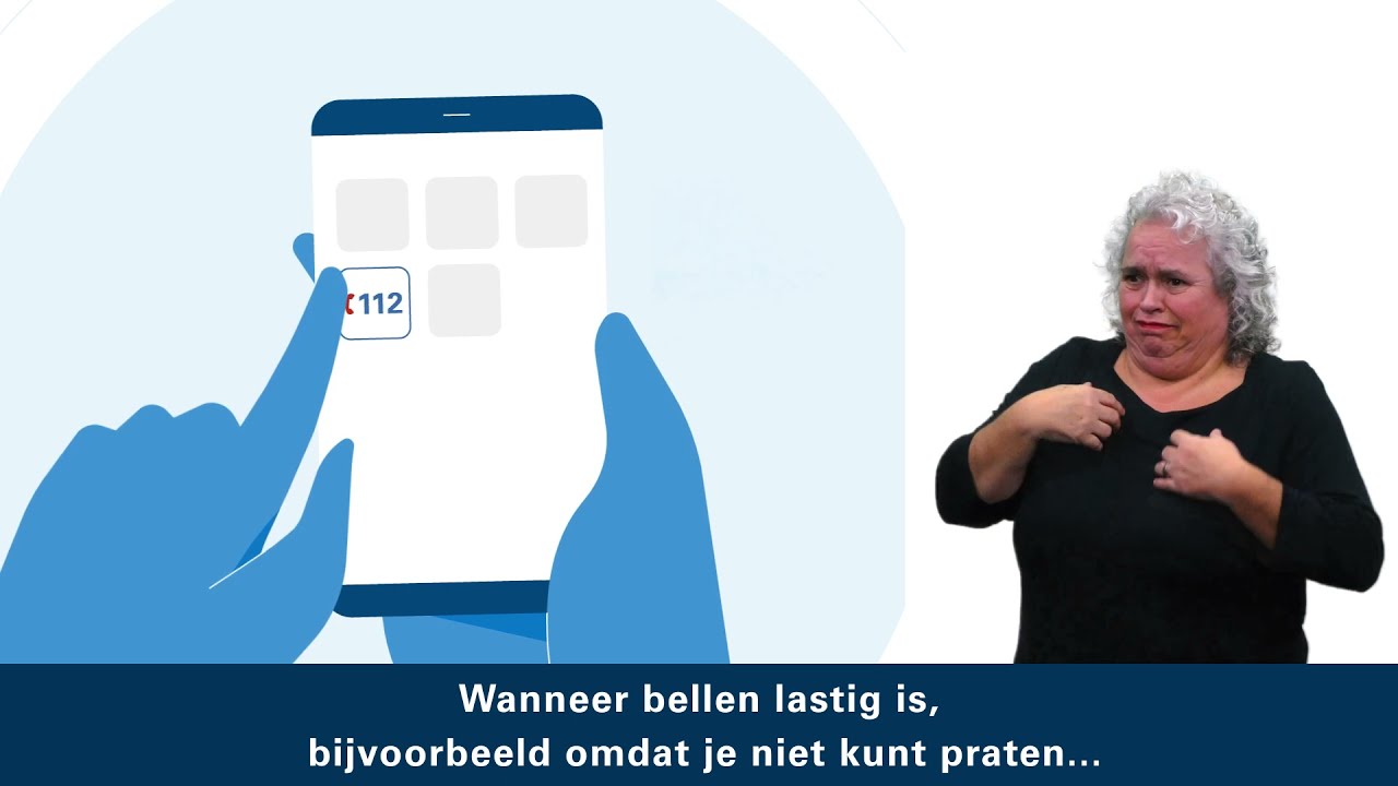 112NL app met gebarentolk