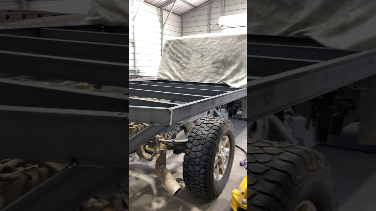 Part 1 flatbed build #fabrication  #welding #flatbedtrucking #flatbed #cummins
