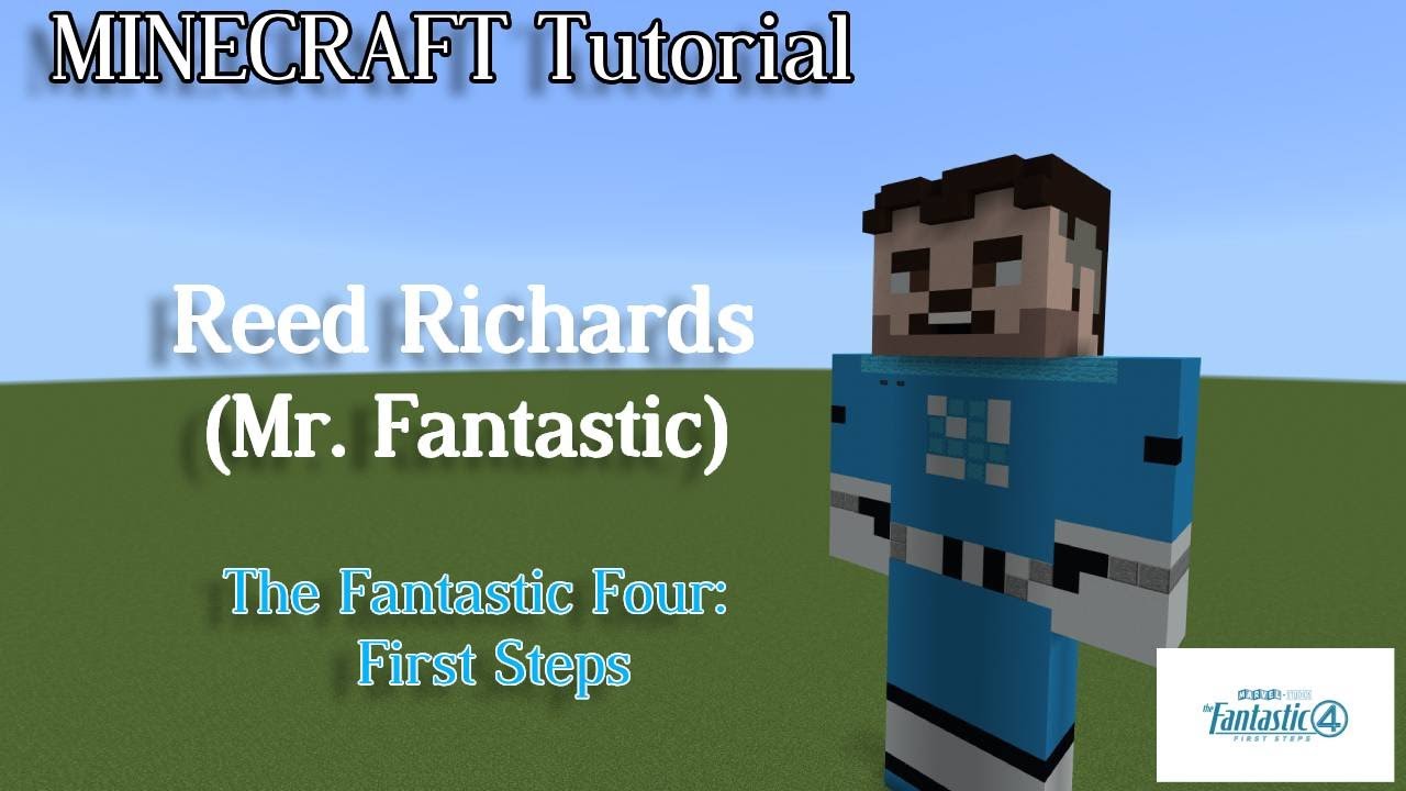 Minecraft Statue Tutorial: Reed Richards (Mister Fantastic) - The Fantastic Four: First Steps