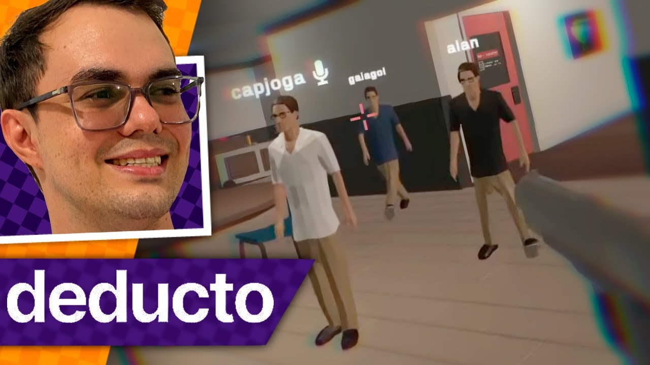 Eliminei o calango na frente de todo mundo Deducto com amigos