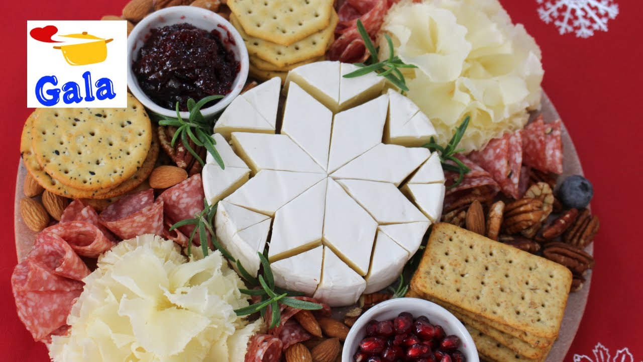 How To Cut Brie In The Shape Of Snowflake For Christmas Cheese Platter