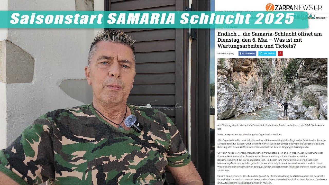 Saisonstart SAMARIA Schlucht 2025  Kreta/Crete/Griechenland 2025