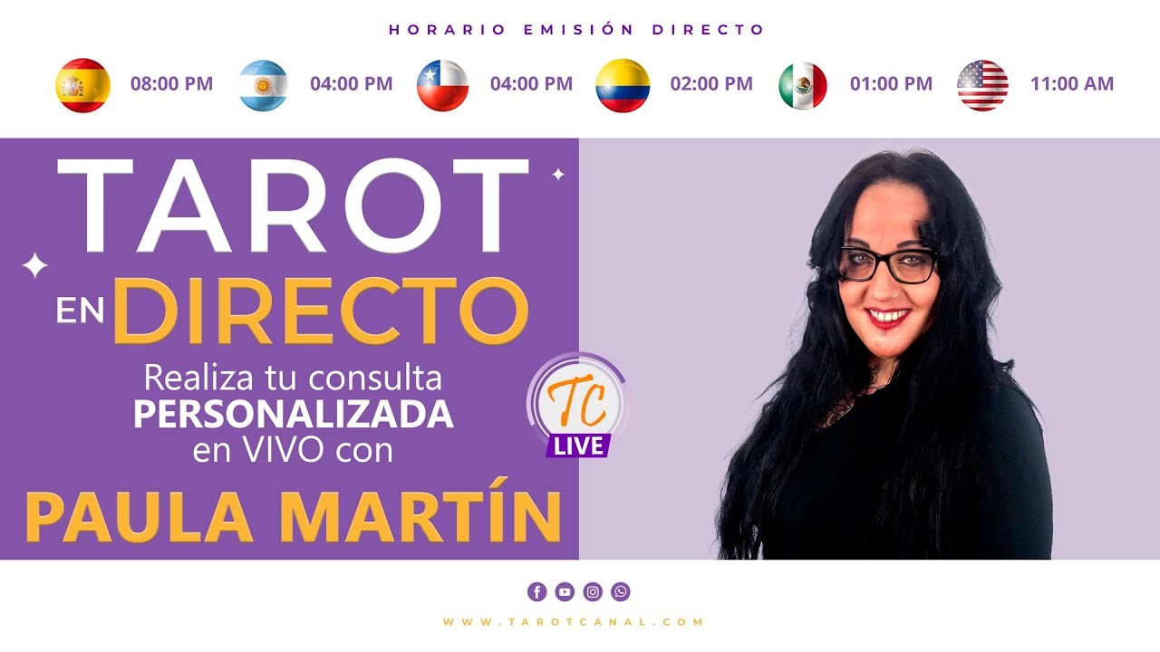 📺 #TarotEnDirecto - #PaulaMart&iacute;n | #TarotCanal