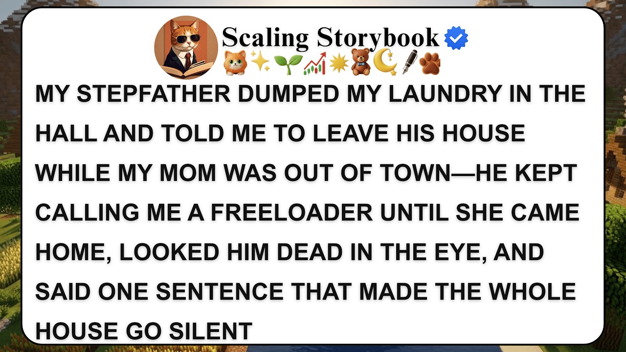 MY STEPFATHER DUMPED MY LAUNDRY IN THE HALL AND TOLD ME TO LEAVE HIS HOUSE WHILE MY MOM WAS OU