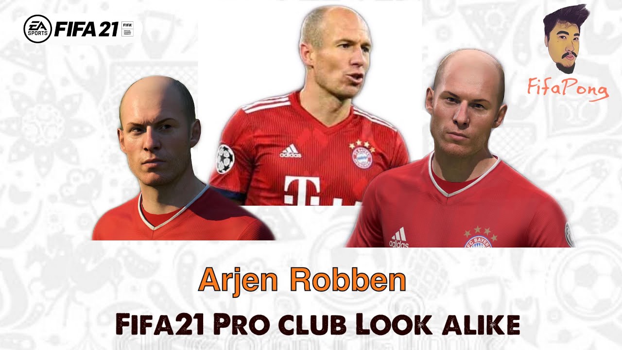 FIFA 21 Faces Virtual Pro club Look alike Arjen Robben // Bayern Munich // Netherlands
