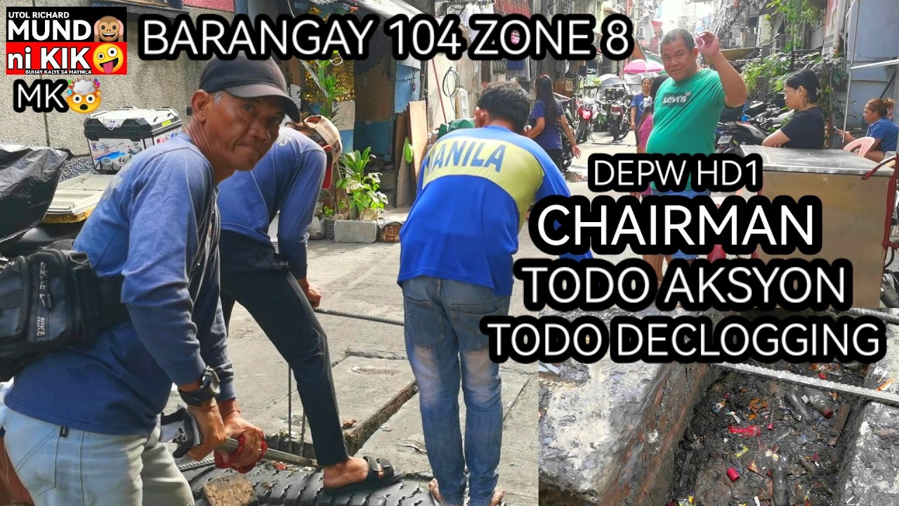MK😲/DECLOGGING OPERATION BARANGAY 104 ZONE 8 TONDO #depwhd1 #barangay #Chairman #manilaupdate 