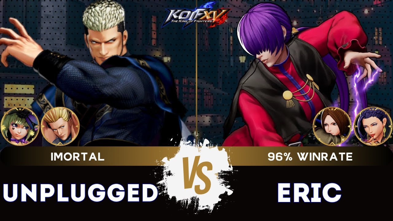 KOF XV🎞️UNPLUGGED (Benimaru/Goenitz/Sylvie) vs ERIC (Whip/Luong/O.Shermie) 🎞️Replay Match - 06/25