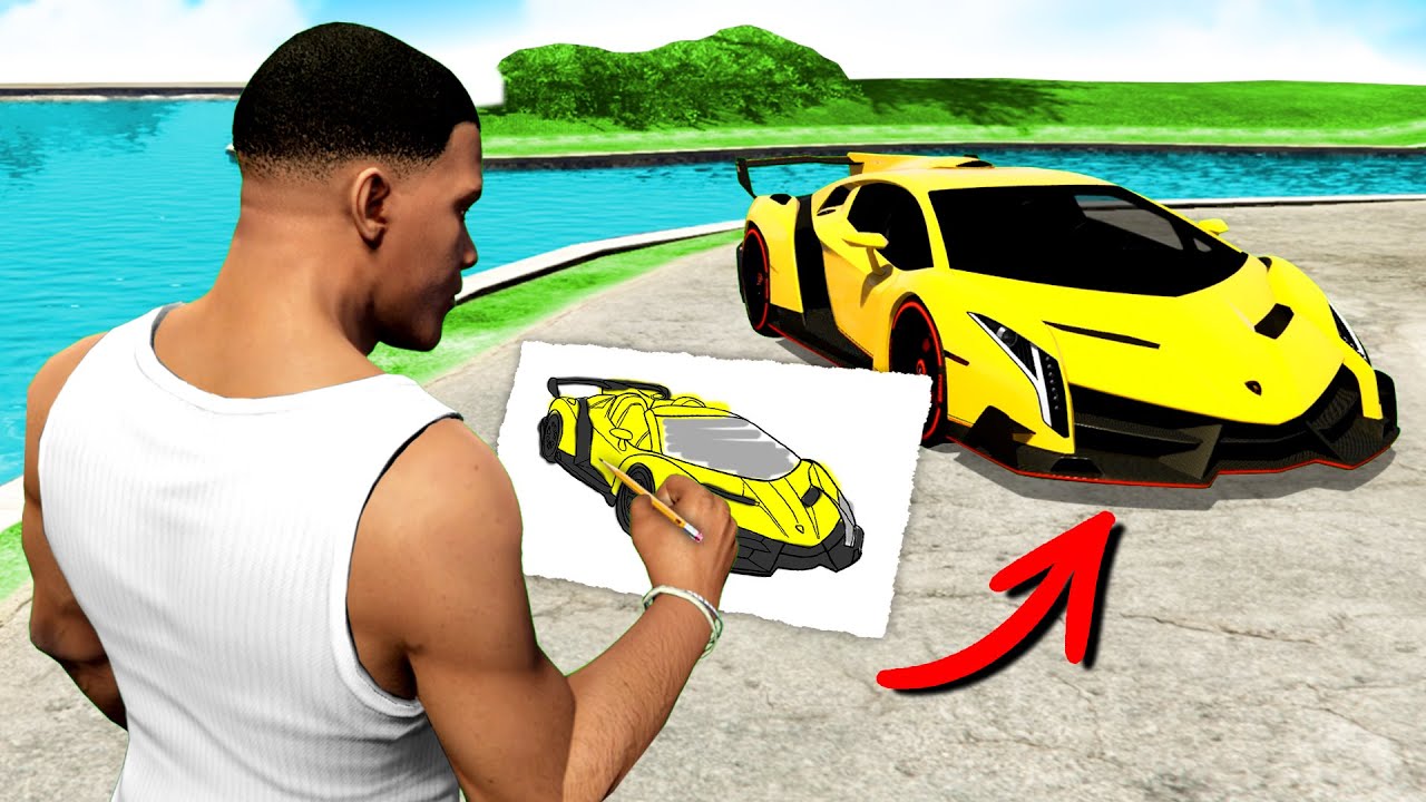 GTA 5 aber ALLES was ich ZEICHNE wird REAL!!