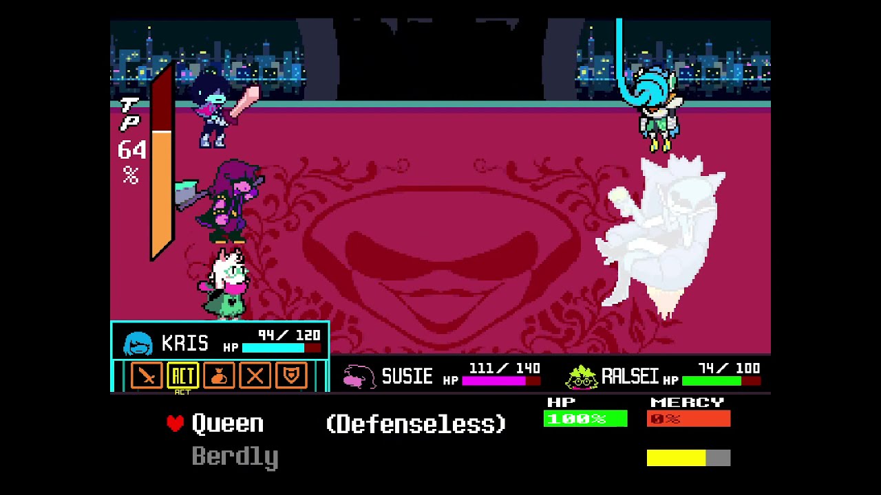 Deltarune with Voice Acting - Queen Battle