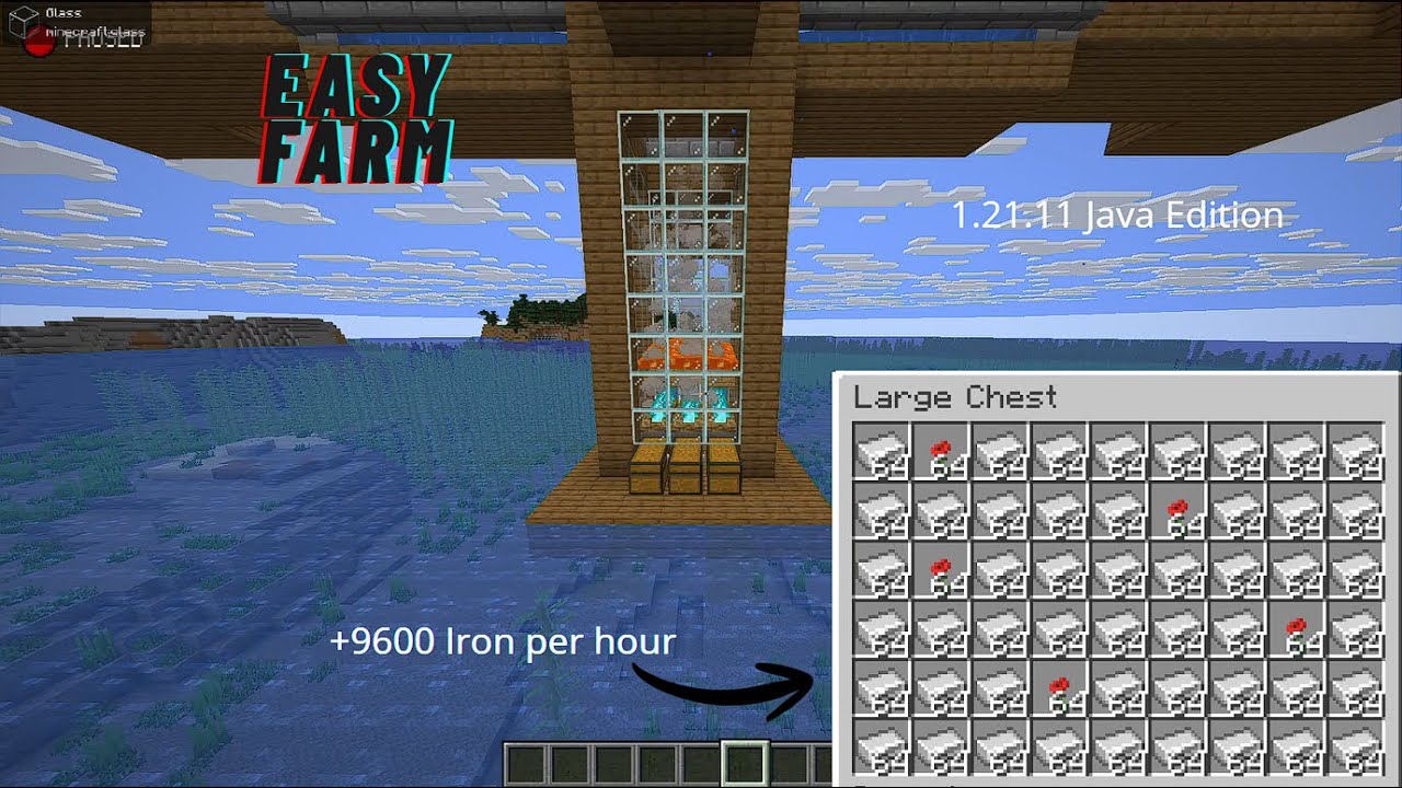NEW UPDATED Minecraft Java 1.21.11 IRON FARM TUTORIAL | +9600 Iron Per Hour