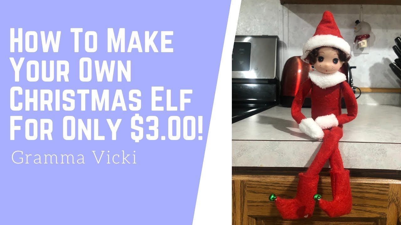 How To Make Your Own Christmas Elf  For Only $3 ! | Christmas Craft Tutorial