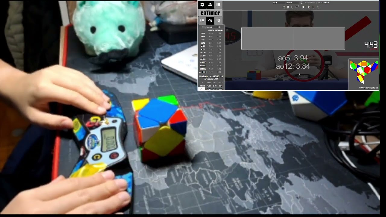 Solving skewb until Polish Championship Day 2 avg 4.57