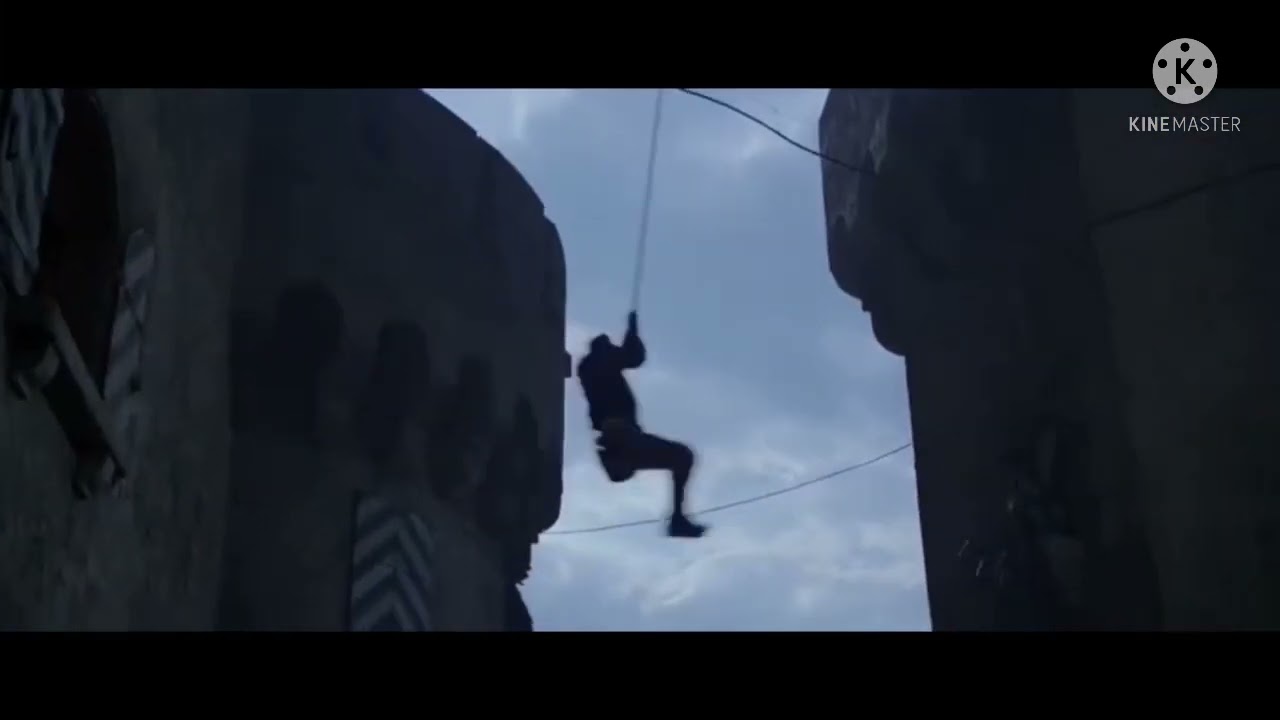 Everytime Indiana Jones has Swung from his whip or something similar.
