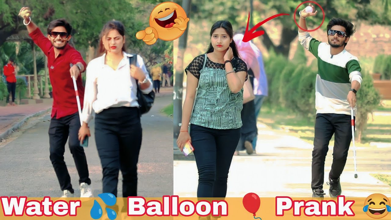 Blind man  Water Balloon 🎈 Prank 🤣😂 | Water Balloon Prank | DR Prank