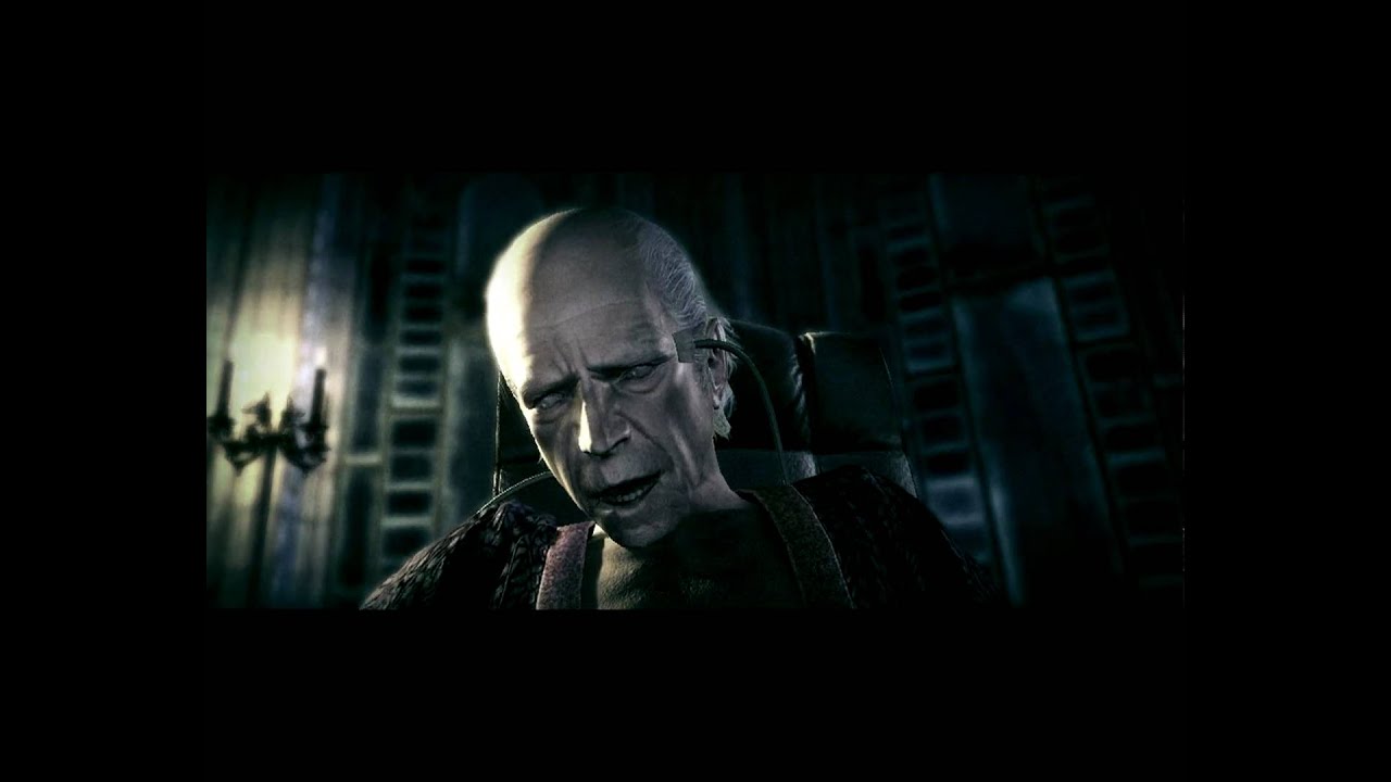 Ozwell E. Spencer gets owned by Wesker