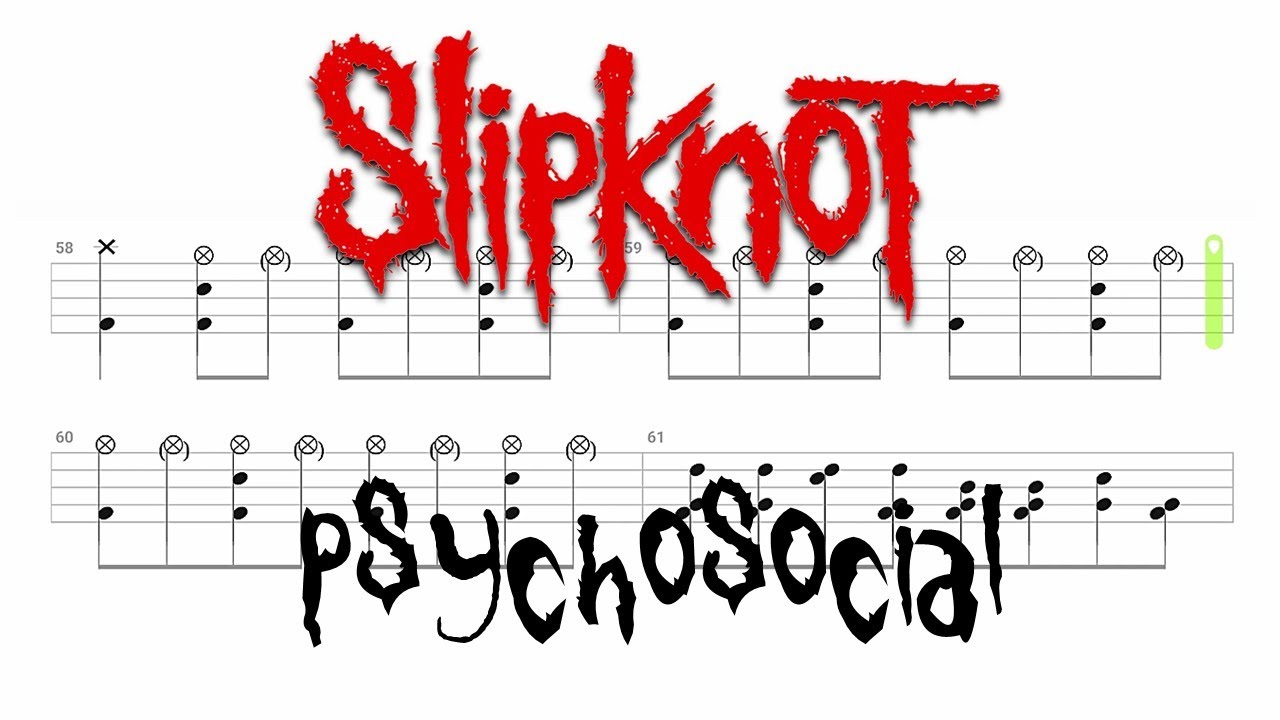 Slipknot - Psychosocial (🔴 Drum Notation | Tutorial) 