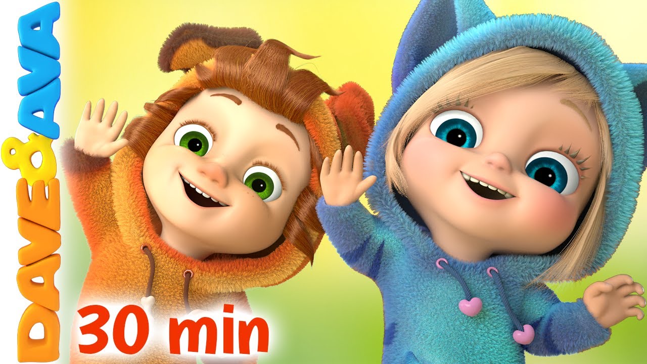 😁 If You’re Happy and You Know It, Down by the Bay | Nursery Rhymes | Baby Songs | Dave and Ava 😁