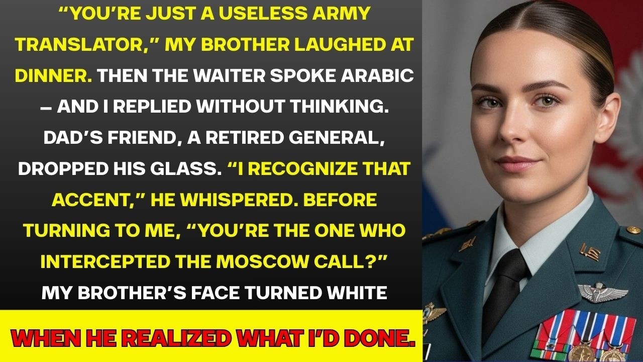 My Brother Mocked My “Useless Translator Job” — Then Found Out My Skills Prevented a War.