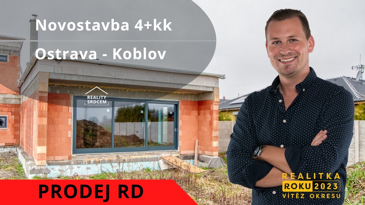 Prodej novostavby př&iacute;zemn&iacute;ho domu 4+kk 126 m2, Ostrava - Koblov