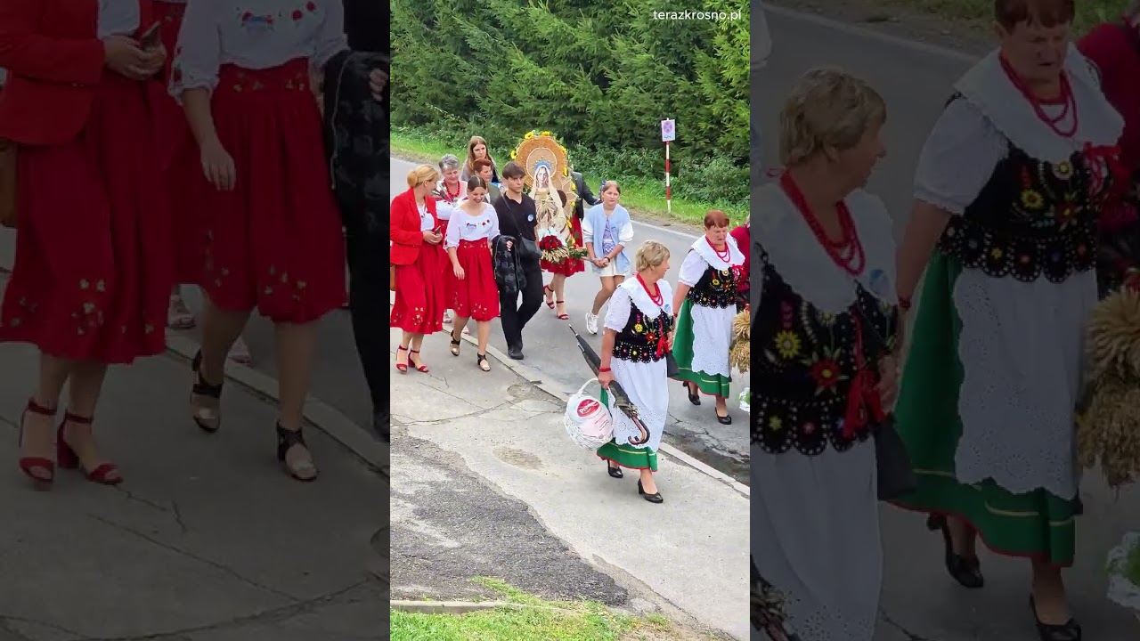 Dożynki w Przysietnicy 2025 - korowód dożynkowy