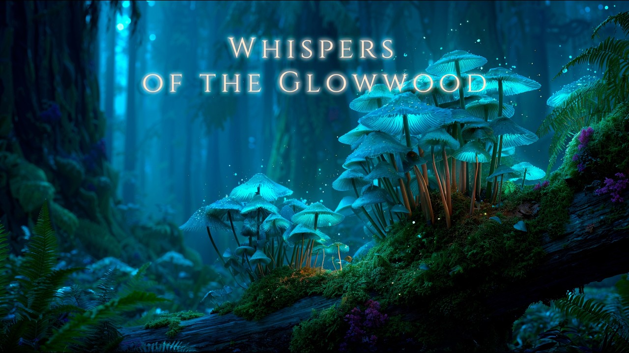 Whispers of the Glowwood🌲| Night Forest Ambient Music for Deep Sleep, Meditation & Recovery