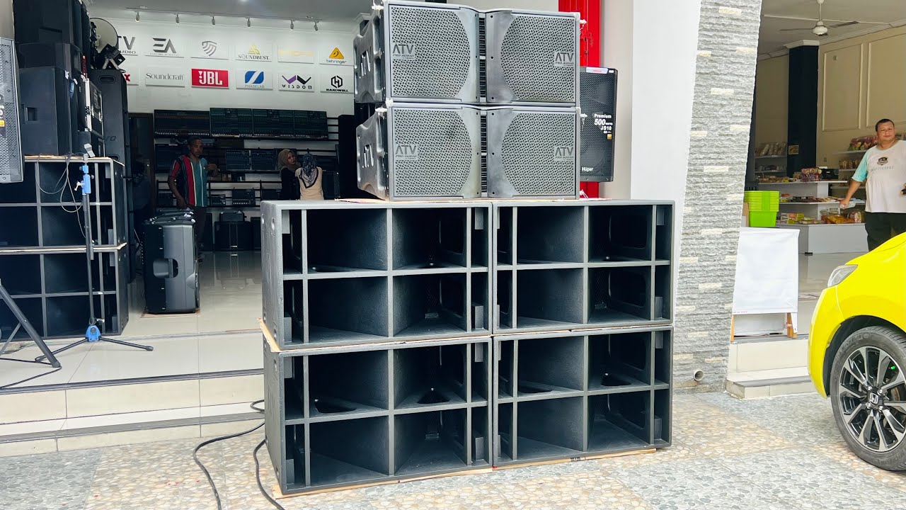 Paket Sound FullSET ATV subwoofer 118 Reborn 4Box dan 2Box line array ATV Fair FX122