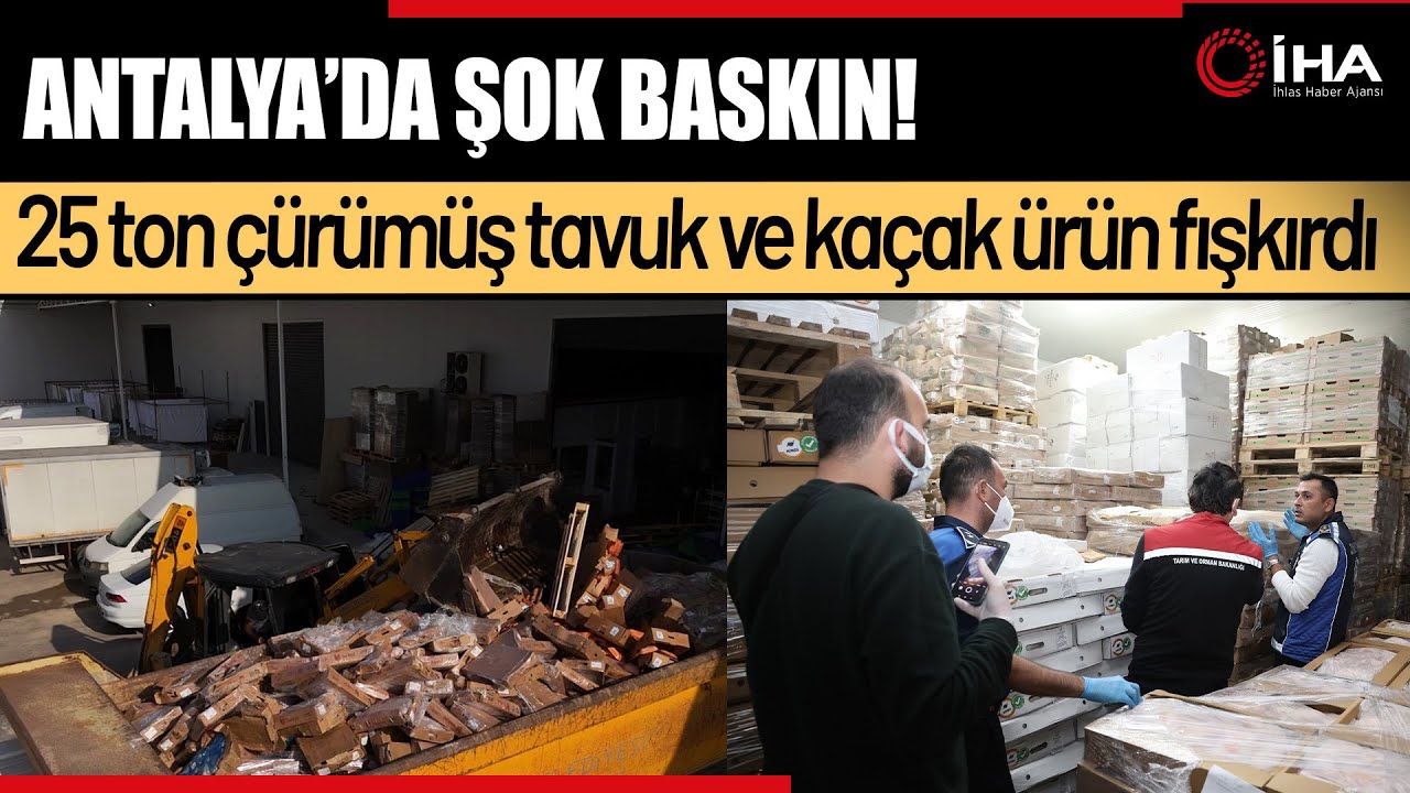 Tarihi Ge&ccedil;miş 25 Ton Tavuk ; Bozuk Tavuktan D&ouml;ner ve Sucuk Yapmışlar!