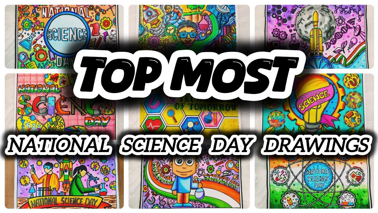 National Science Day Drawing Ideas | Best Posters on Science Day for competition #nationalscienceday