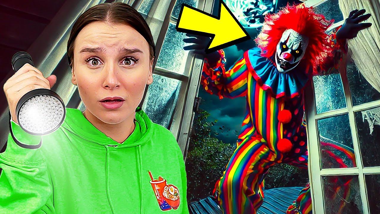 HORROR CLOWN kommt durch Alinas Fenster ! 😫🪟 (verstecke mich) - Celina