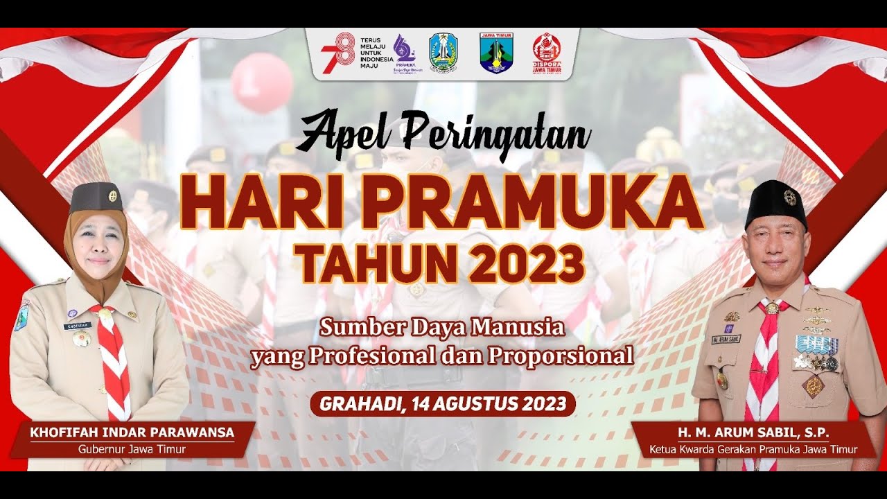 LIVE | APEL PERINGATAN HARI PRAMUKA TAHUN 2023 | GRAHADI, 14 AGUSTUS 2023