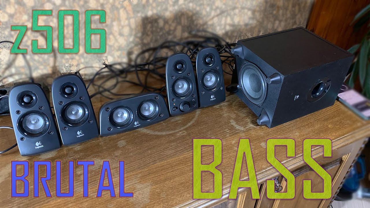 Logitech z506 BRUTAL BASS TEST[4k]