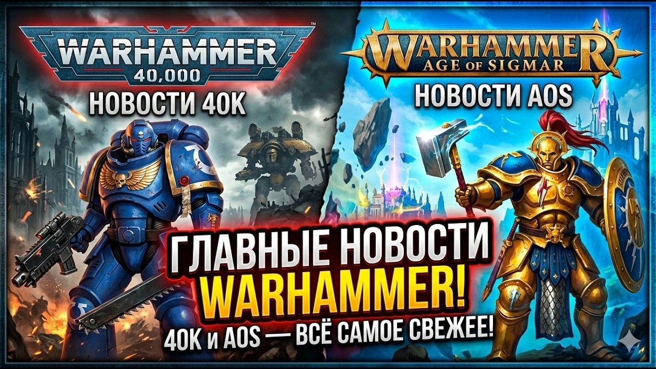 Новости 16.03! Warhammer 40.000! AOS