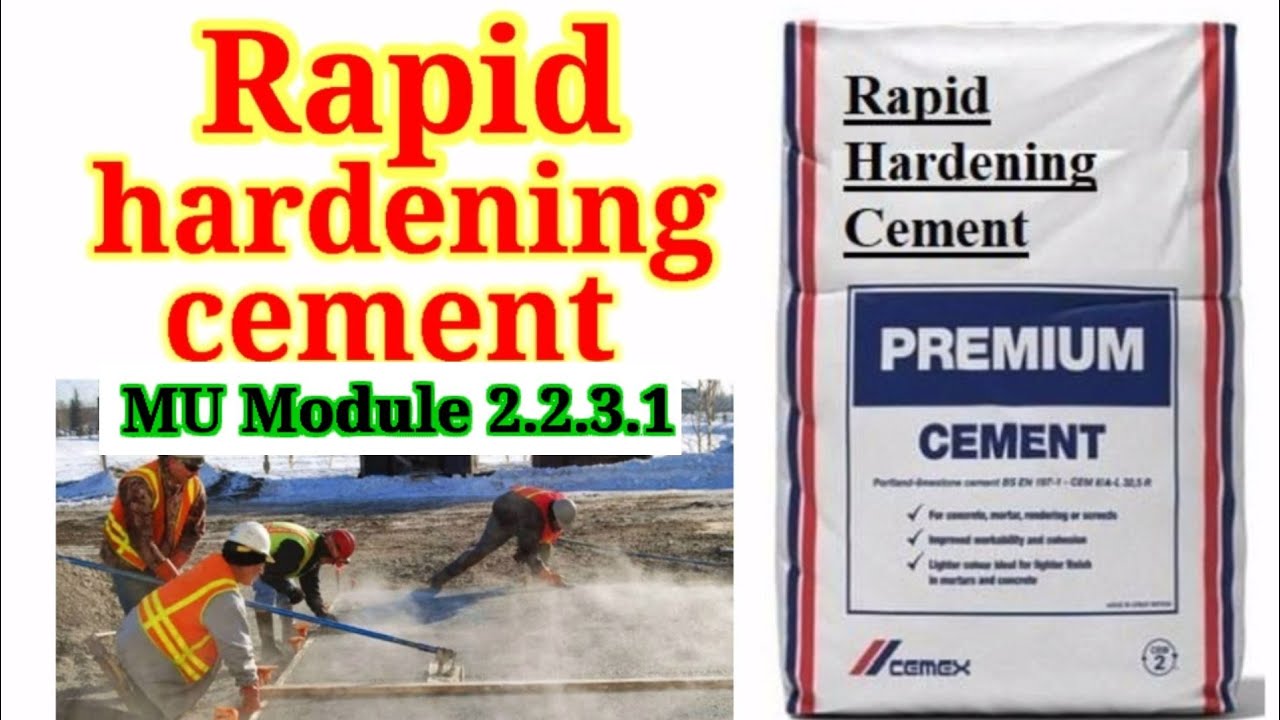 Rapid Hardening Cement: The Secret Ingredient to Building Faster and Stronger Than Ever Before!